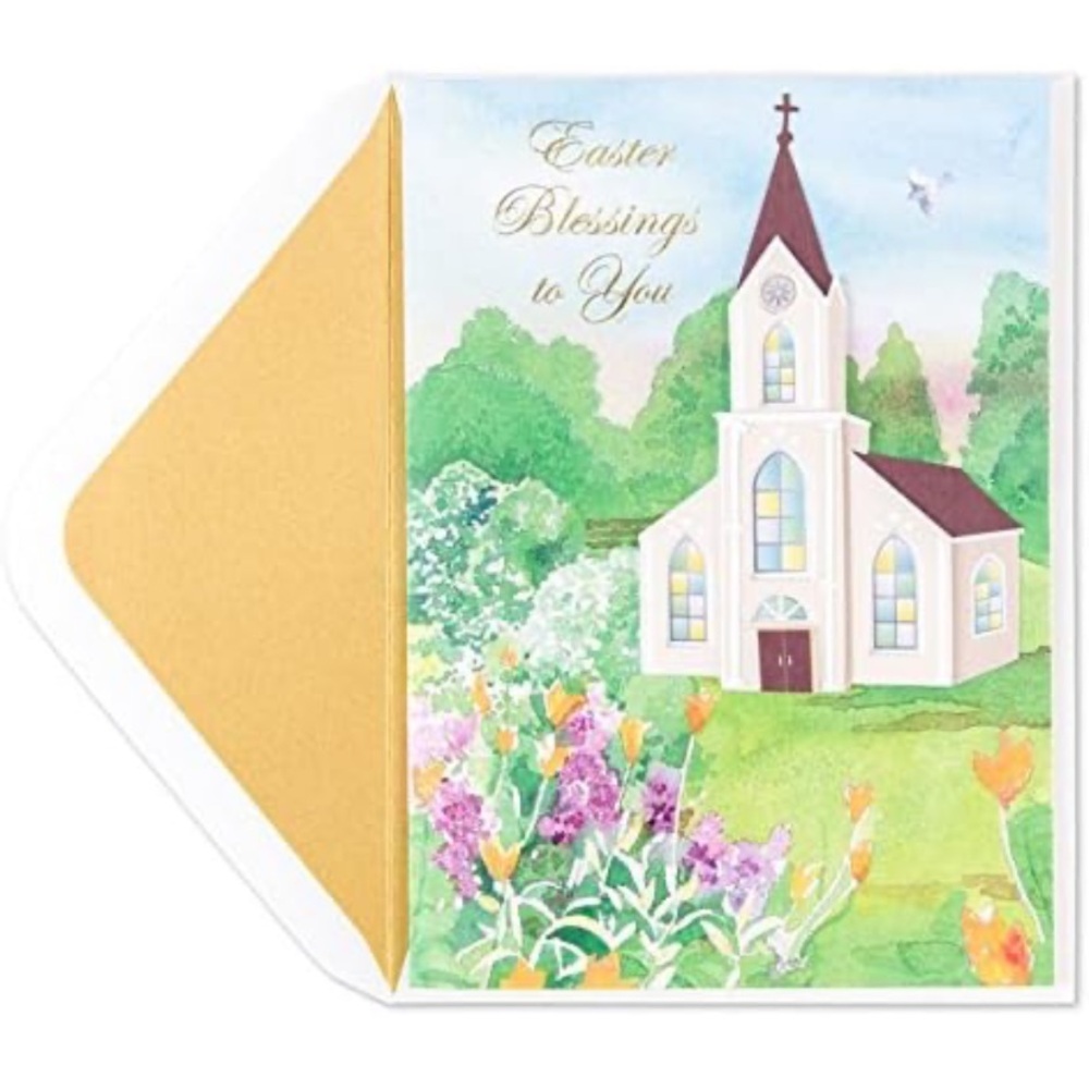 Papyrus Easter Card | Religious | Sculpted Church